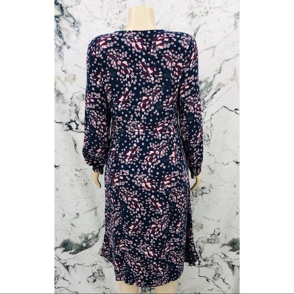 C012 Boden Easy Midi Dress - Navy Autumnal Leaves - Picture 6 of 11